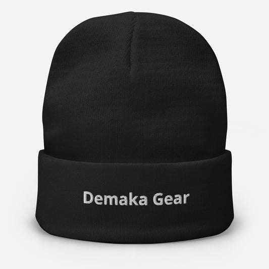 Demaka Gear Embroidered Beanie